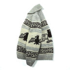 CANADIAN SWEATER 90年代 カナダ製 ヴィンテージ カウチンニット L ウール  サンダーバード ジップアップ カーディガン