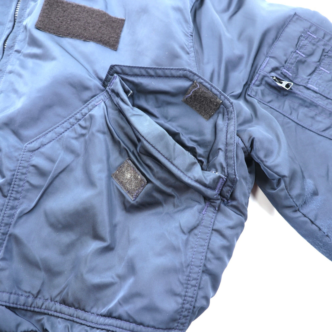 SPIEWAK Made in USA CPW-45 Flight Jacket, XL, Navy Nylon, T4526, I. & SONS INC., Short Length, SCOVILL Zipper