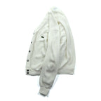 IZOD LACOSTE 70年代 USA製 ヴィンテージ アクリル ニット カーディガン L ホワイト 糸巻タグ ILGWUタグ UNION MADE