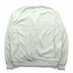 IZOD LACOSTE 70年代 USA製 ヴィンテージ アクリル ニット カーディガン L ホワイト 糸巻タグ ILGWUタグ UNION MADE