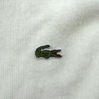 IZOD LACOSTE 70年代 USA製 ヴィンテージ アクリル ニット カーディガン L ホワイト 糸巻タグ ILGWUタグ UNION MADE
