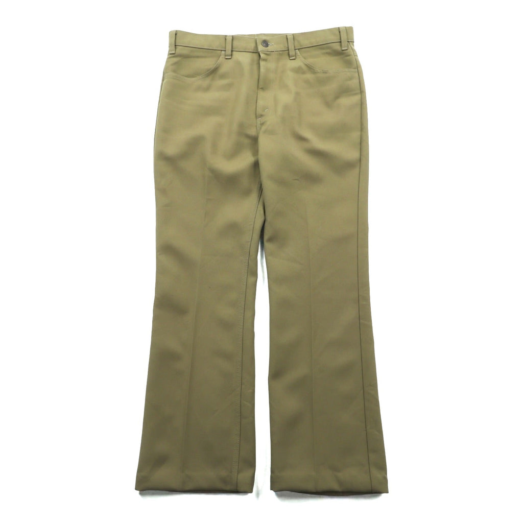 Levi's 80年代 USA製 ブーツカット フレア スラックス パンツ L ベージュ 42TALON 黒タブ スタプレ センタープレス 10517 6124