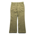 Levi's 80年代 USA製 ブーツカット フレア スラックス パンツ L ベージュ 42TALON 黒タブ スタプレ センタープレス 10517 6124