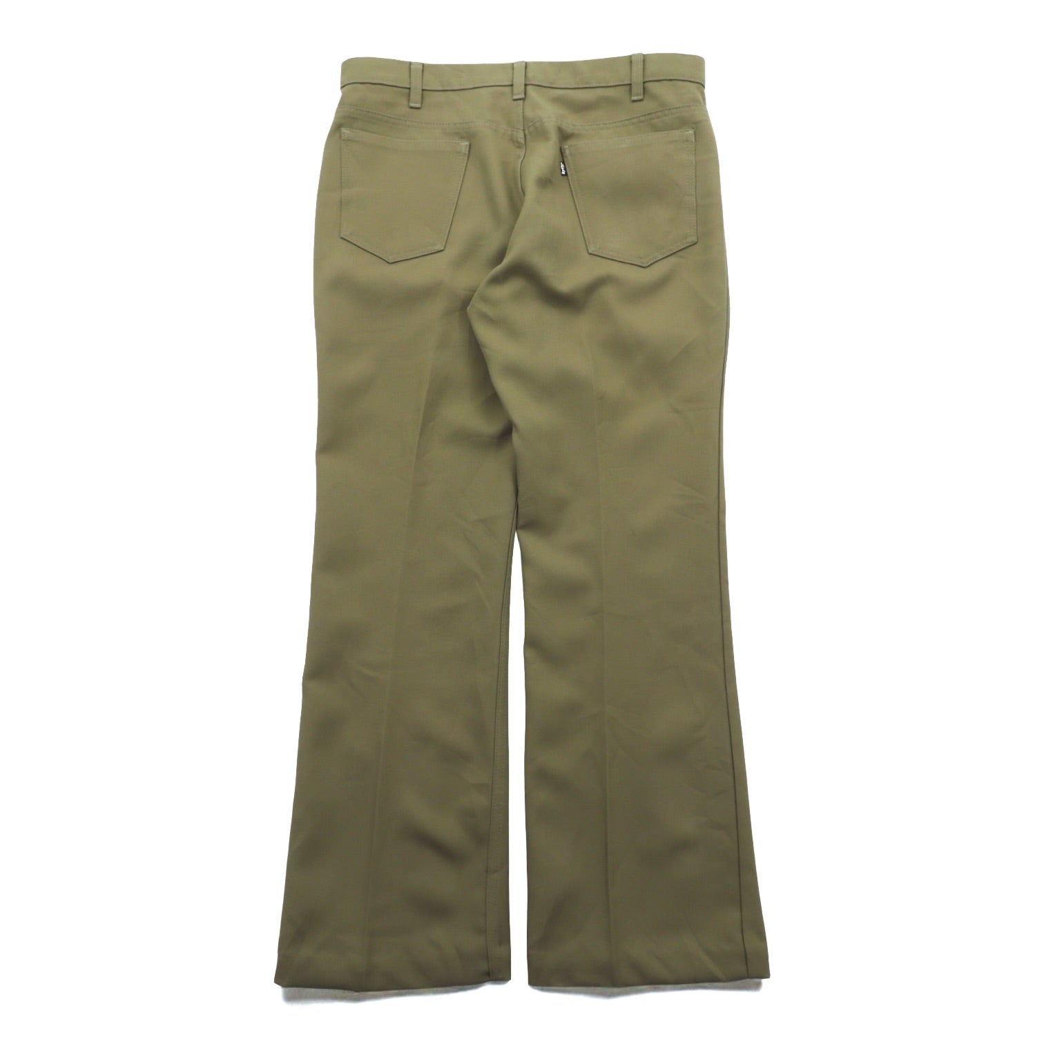 Levi's 80年代 USA製 ブーツカット フレア スラックス パンツ L ベージュ 42TALON 黒タブ スタプレ センタープレス 10517 6124