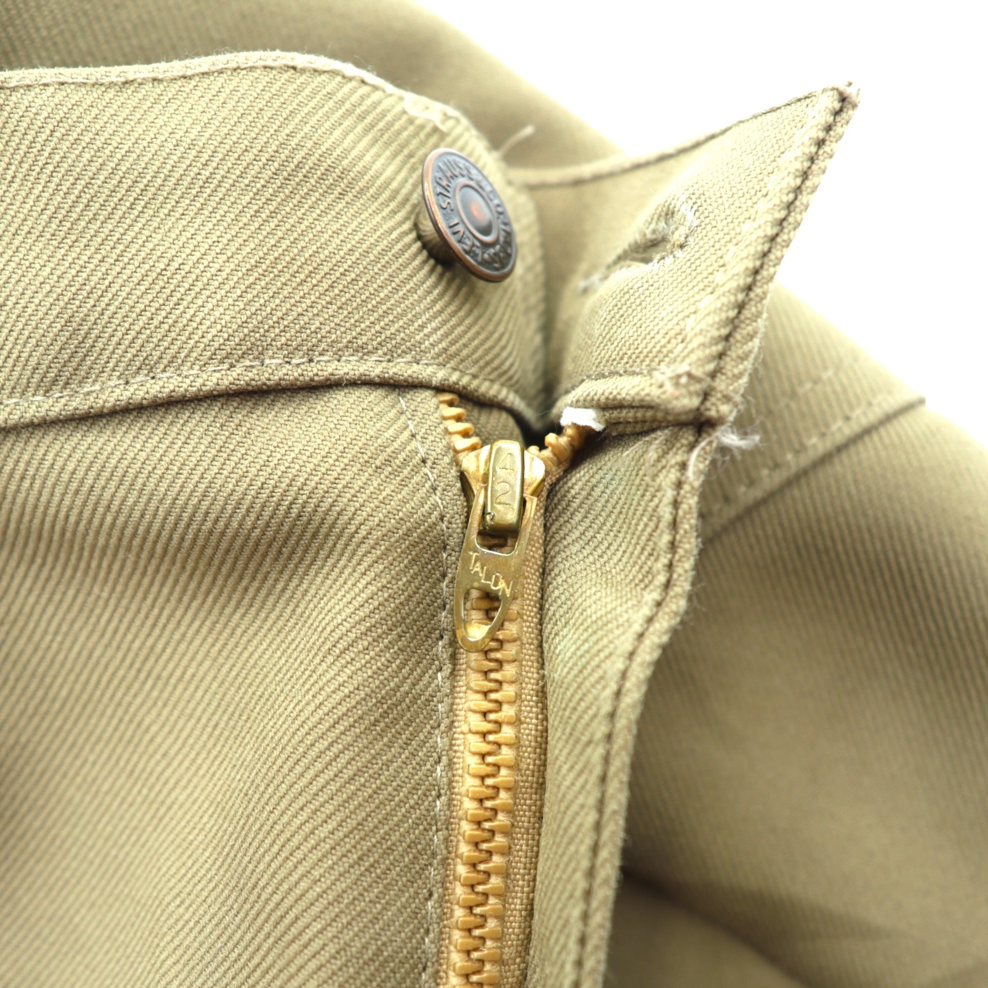 Levi's 80年代 USA製 ブーツカット フレア スラックス パンツ L ベージュ 42TALON 黒タブ スタプレ センタープレス 10517 6124