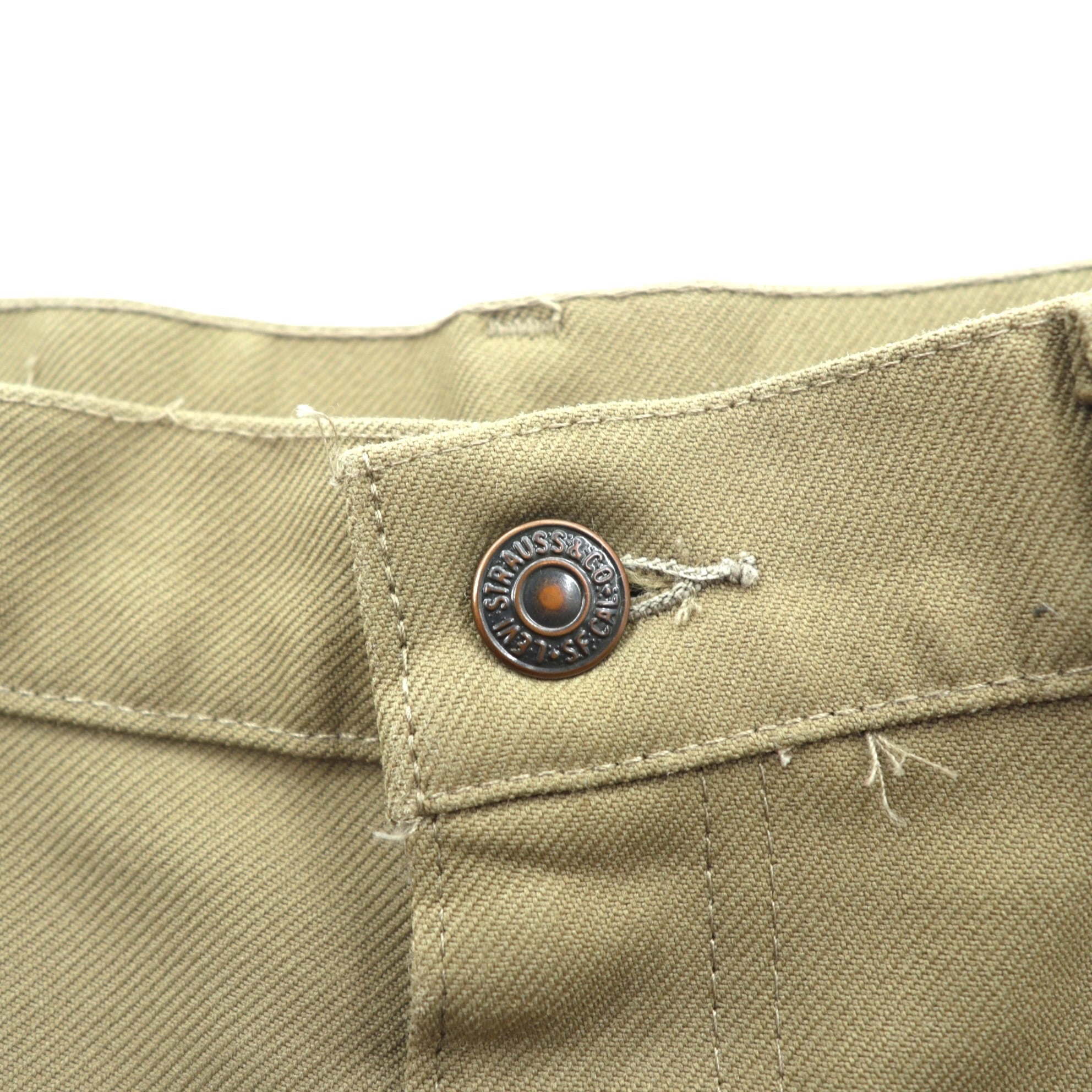 Levi's 80年代 USA製 ブーツカット フレア スラックス パンツ L ベージュ 42TALON 黒タブ スタプレ センタープレス 10517 6124