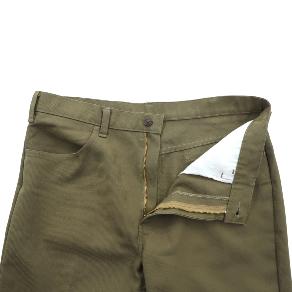 Levi's 80年代 USA製 ブーツカット フレア スラックス パンツ L ベージュ 42TALON 黒タブ スタプレ センタープレス 10517 6124