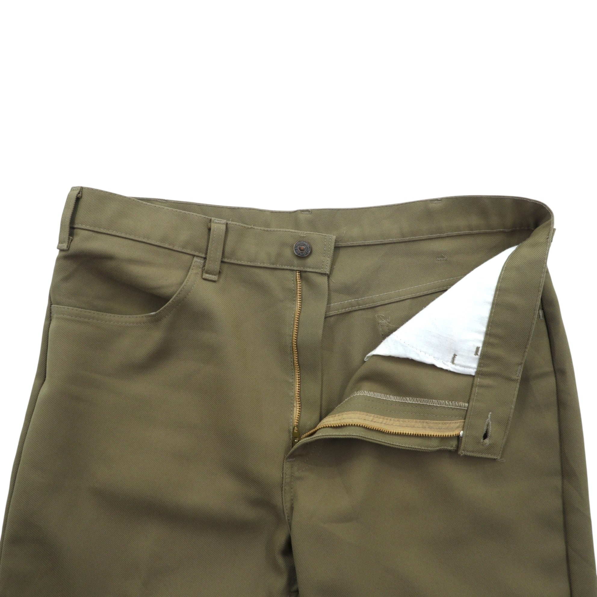 Levi's 80年代 USA製 ブーツカット フレア スラックス パンツ L ベージュ 42TALON 黒タブ スタプレ センタープレス 10517 6124