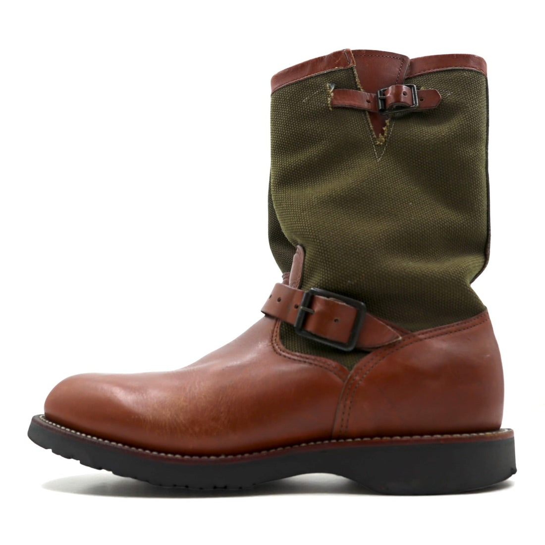 CHIPPEWA USA製 SNAKE BOOTS エンジニアブーツ 27cm レザー 本革 91915 コーデュラナイロン切替 Vibramソール