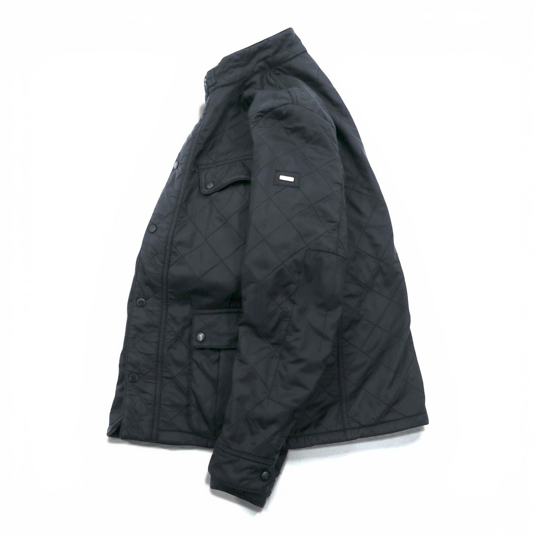 Barbour INTERNATIONAL Motorcycle Quilting Jacket, Large, Black Polyester, B.INTLARIEL POLARQUILT, MQU0365BK91