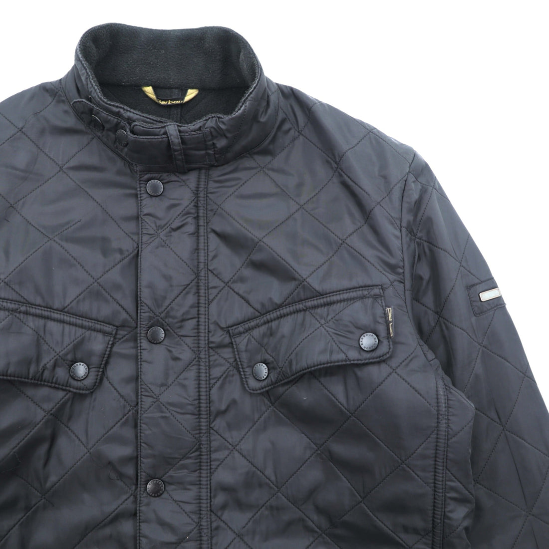 Barbour INTERNATIONAL Motorcycle Quilting Jacket, Large, Black Polyester, B.INTLARIEL POLARQUILT, MQU0365BK91