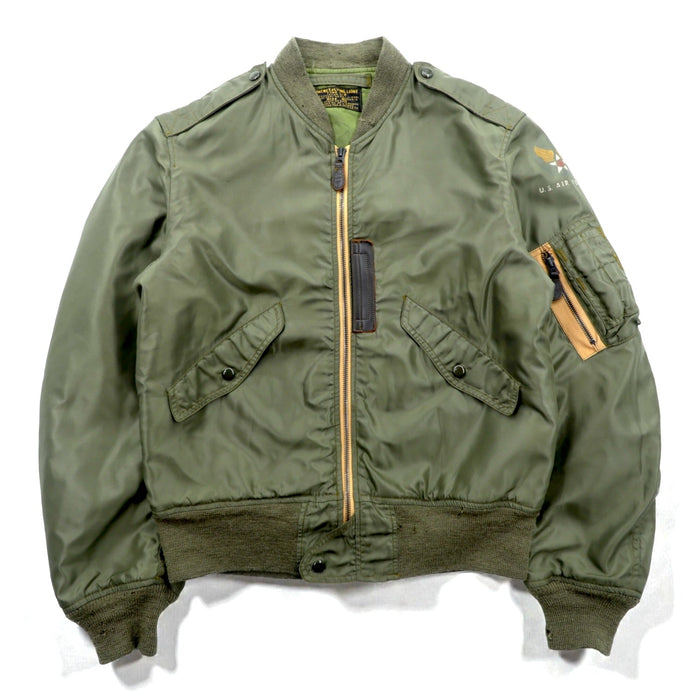 THE REAL McCOY'S 1950 Replica USAF Type L-2 Flight Jacket American Pad & Textile Co Size 40 MIL-J-5391 AF-12850 Military