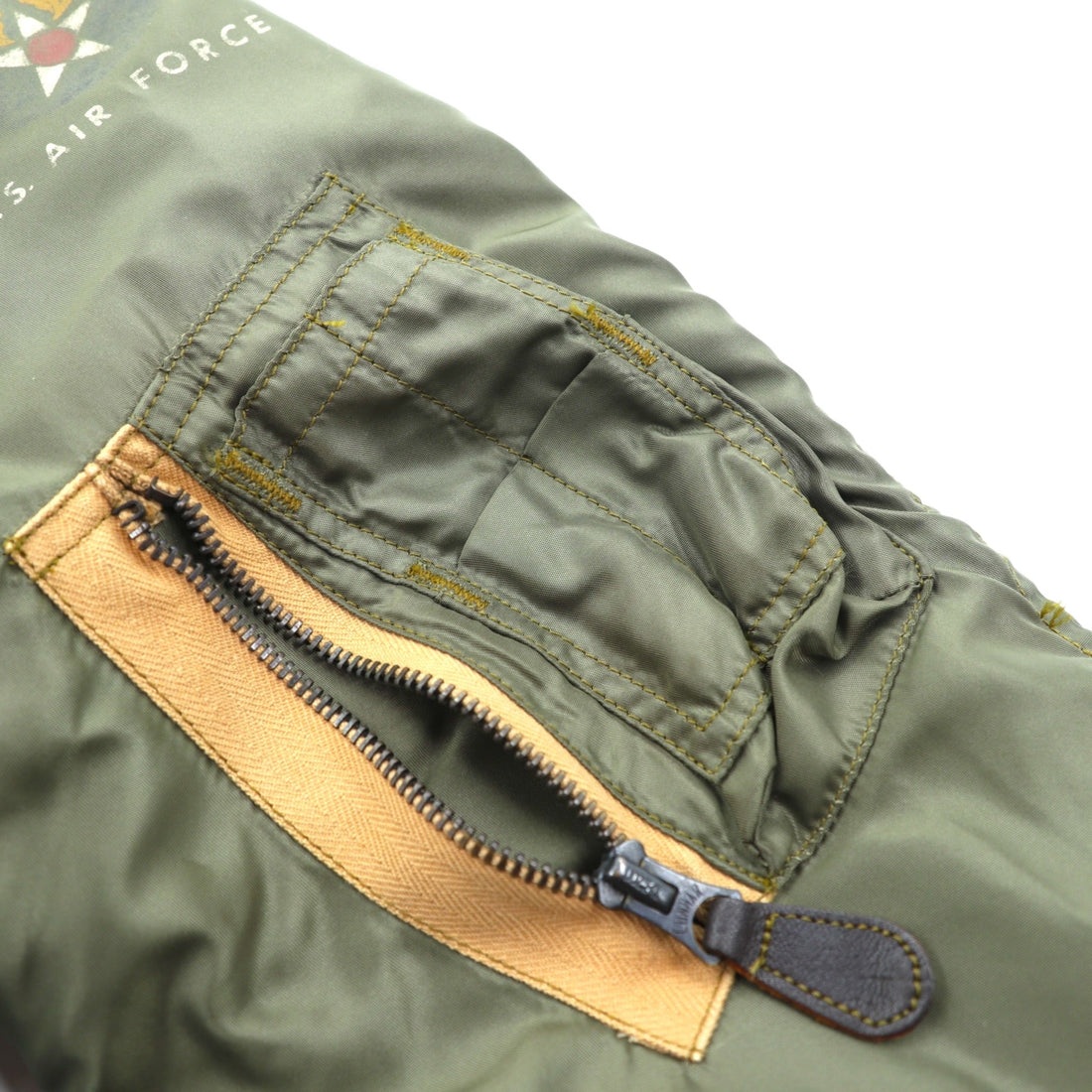 THE REAL McCOY'S 1950 Replica USAF Type L-2 Flight Jacket American Pad & Textile Co Size 40 MIL-J-5391 AF-12850 Military