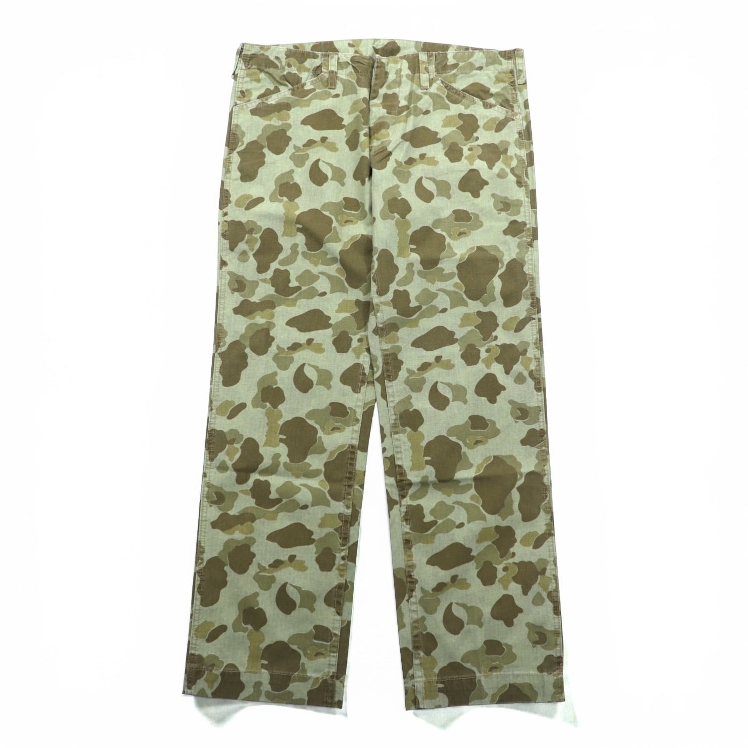 USMC 米軍 P-1941 ダックハンターカモ ユーティリティパンツ L ミリタリー サンドベージュ レプリカ デッドストック 未使用品