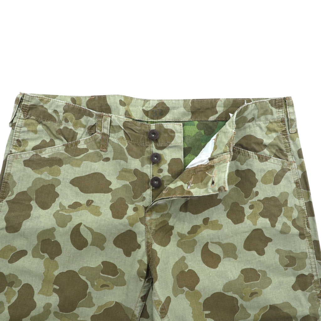 USMC 米軍 P-1941 ダックハンターカモ ユーティリティパンツ L ミリタリー サンドベージュ レプリカ デッドストック 未使用品