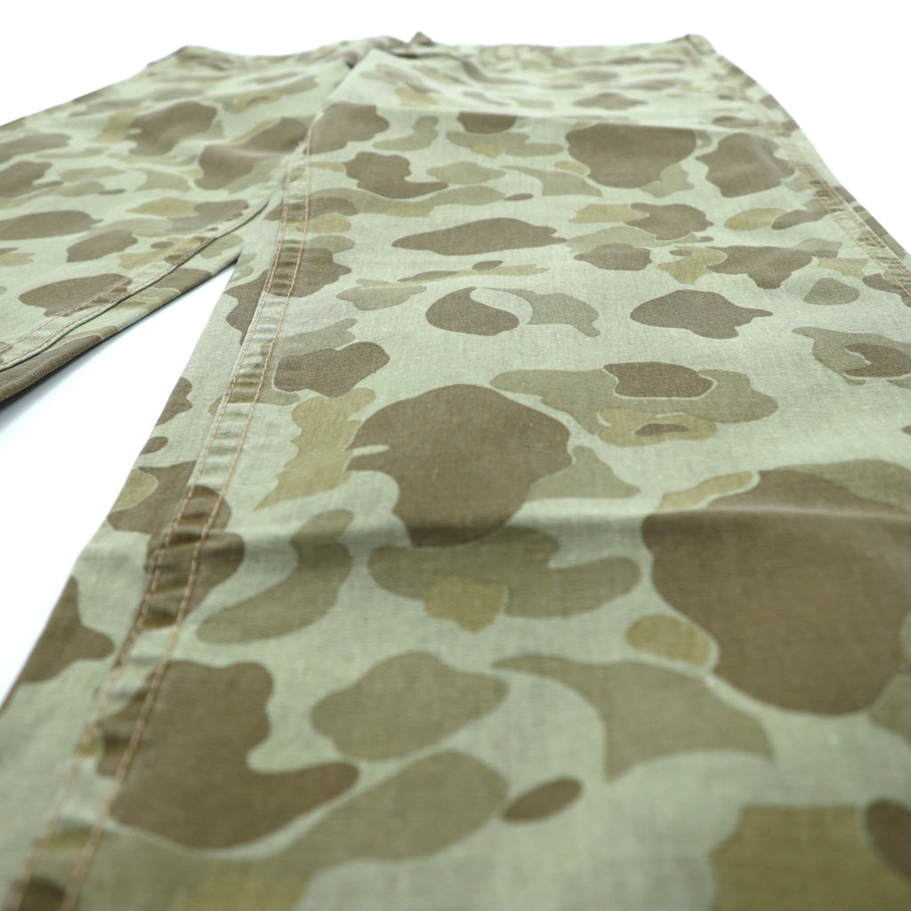 USMC 米軍 P-1941 ダックハンターカモ ユーティリティパンツ L ミリタリー サンドベージュ レプリカ デッドストック 未使用品