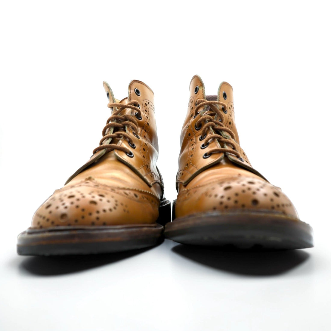 Tricker's 英国製 カントリーブーツ レースアップブーツ 26.5cm フルブローグ ウィングチップ MALTON M2508 ダイナイトソール イギリス製