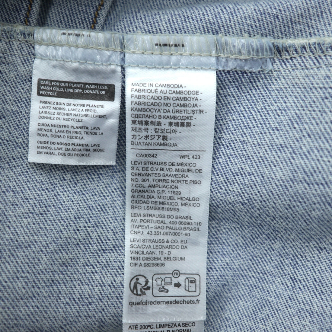 Levi's 1st タイプ 大戦モデル ビッグE デニムジャケット Gジャン S ビッグサイズ シンチバック TYPE 1 A3174-0006 LIGHT WASH ダメージ加工 ダブルプリーツ リラックスフィット レザーパッチ