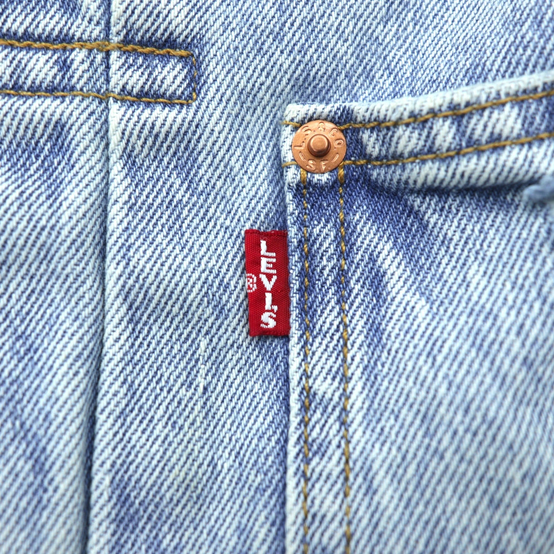 Levi's 1st タイプ 大戦モデル ビッグE デニムジャケット Gジャン S ビッグサイズ シンチバック TYPE 1 A3174-0006 LIGHT WASH ダメージ加工 ダブルプリーツ リラックスフィット レザーパッチ