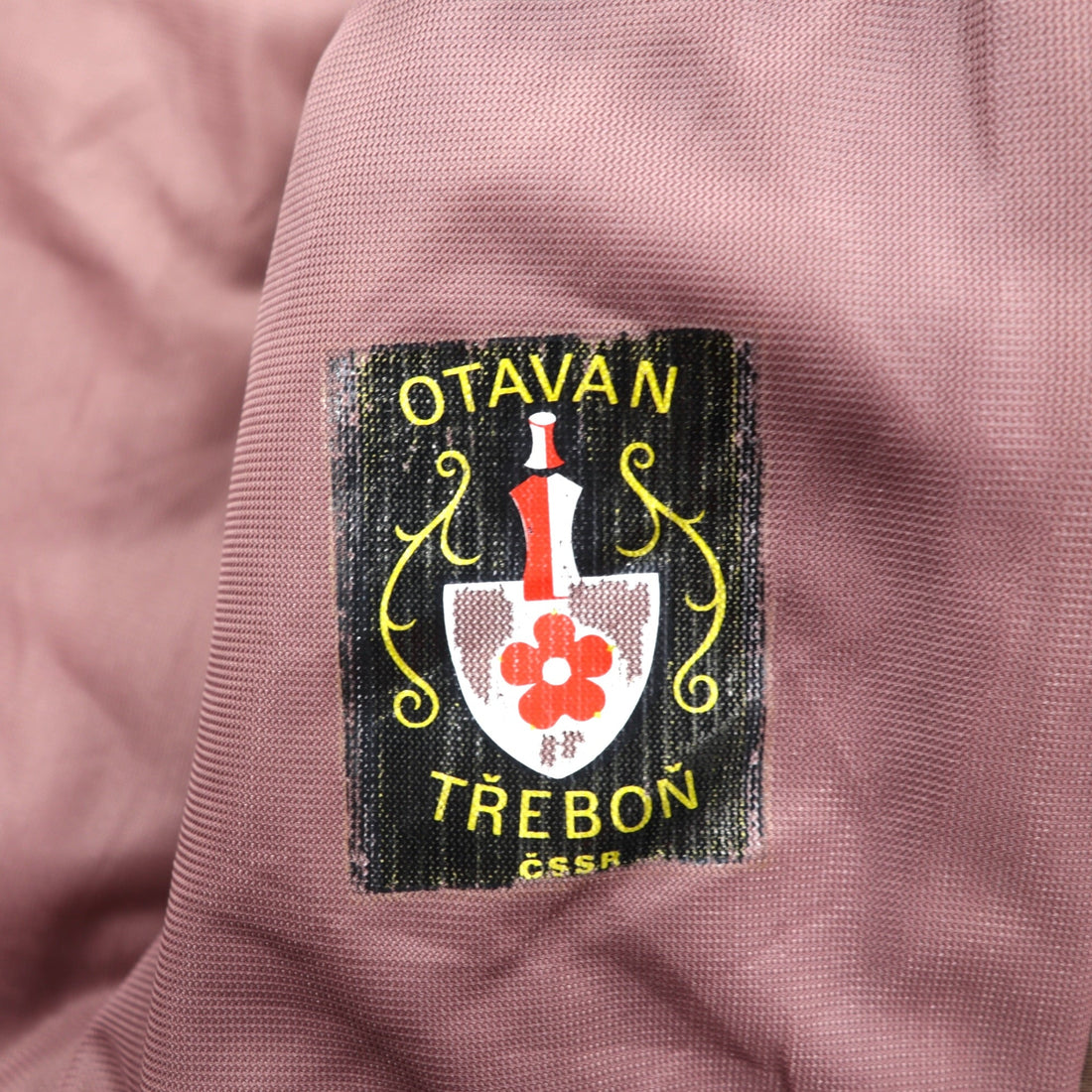 Vintage 70s 80s Czechoslovakian Army OTAVAN TŘEBOŇ Bomber Jacket Brown CSSR Military Surplus Size 54