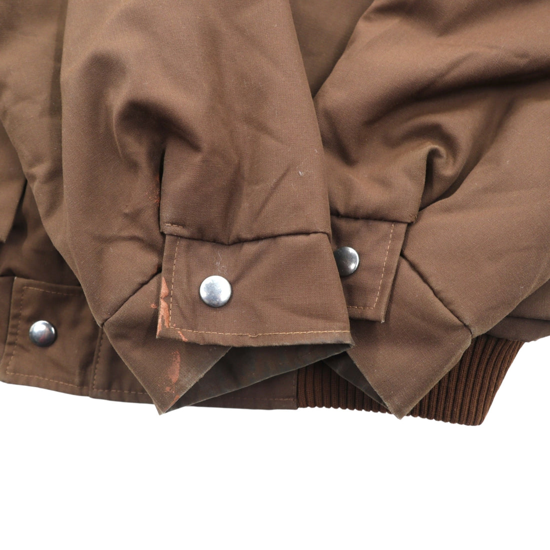 Vintage 70s 80s Czechoslovakian Army OTAVAN TŘEBOŇ Bomber Jacket Brown CSSR Military Surplus Size 54