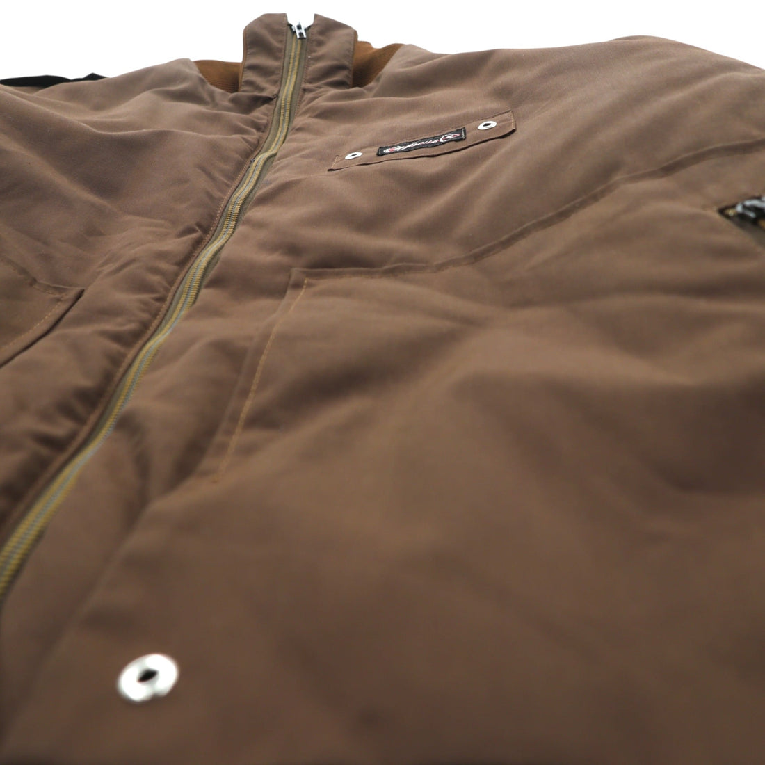 Vintage 70s 80s Czechoslovakian Army OTAVAN TŘEBOŇ Bomber Jacket Brown CSSR Military Surplus Size 54