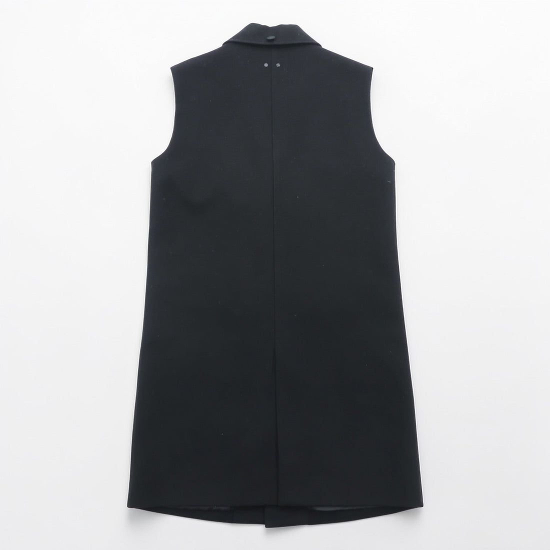 ALEXANDER WANG レザー切替 ノースリーブ コート ロングジレ S ブラック スナップボタン モード