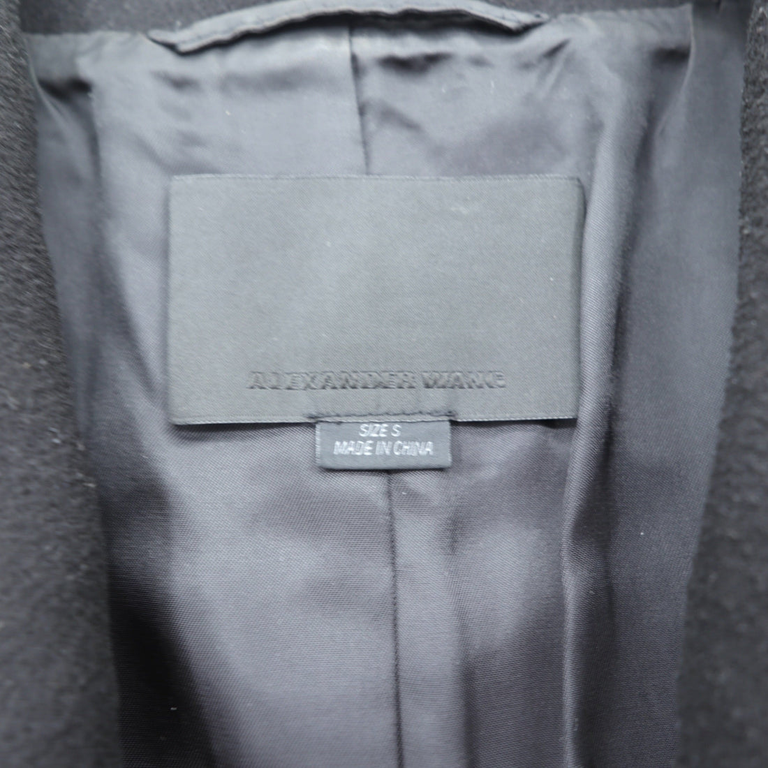 ALEXANDER WANG レザー切替 ノースリーブ コート ロングジレ S ブラック スナップボタン モード