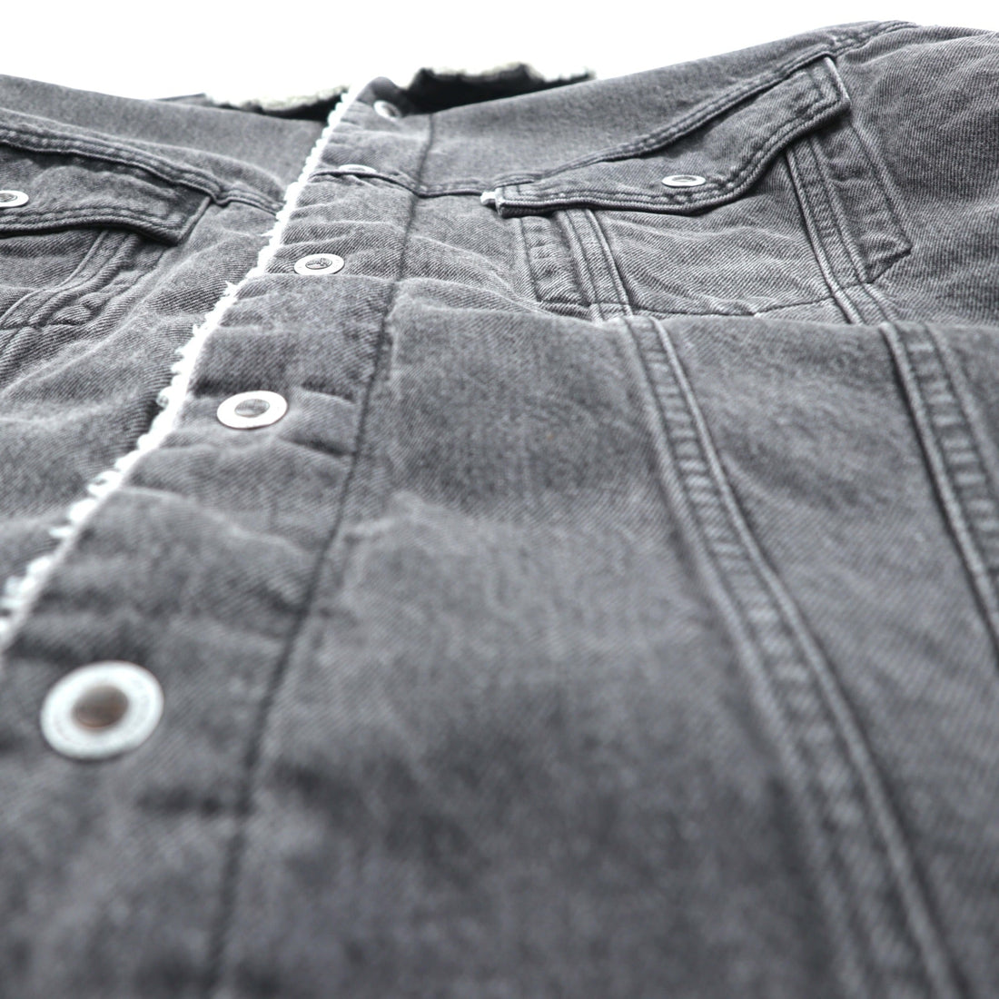 Levi's シェルパ トラッカージャケット 裏ボア デニムジャケット Gジャン M ビッグサイズ Silver Tab シルバータブ A3180-0005
