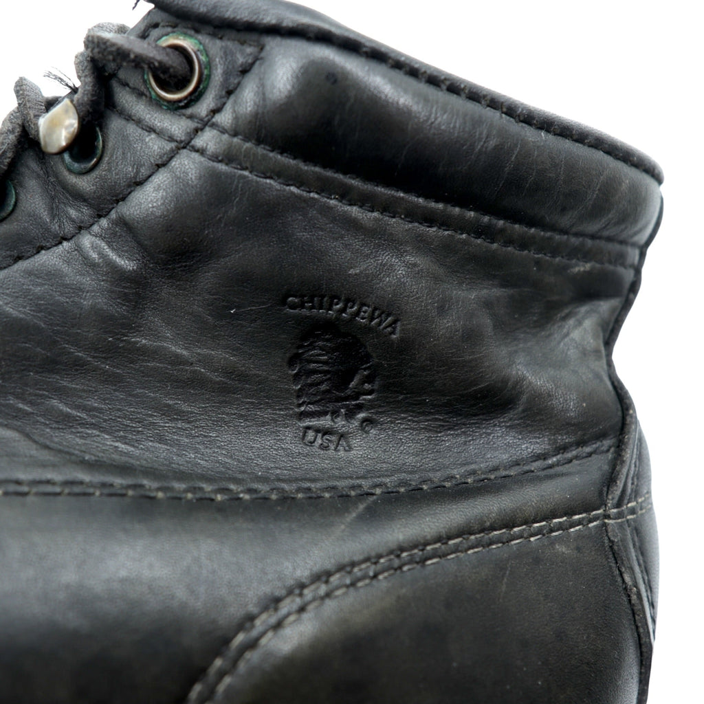 CHIPPEWA USA製 モンキーブーツ レースアップブーツ 27cm ブラック VIBRAM ビブラムソール 91003
