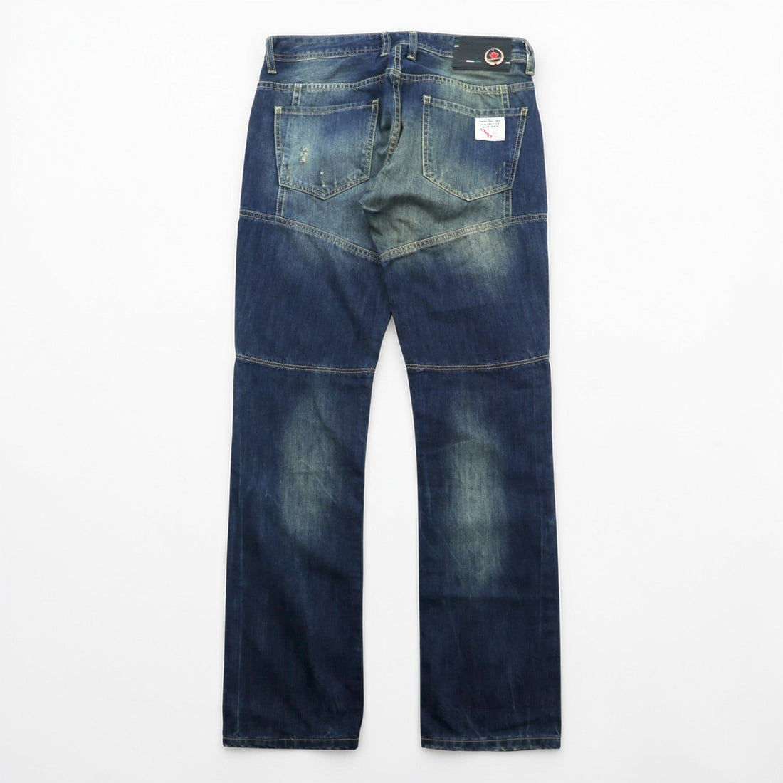 DSQUARED2 Distressed Denim Jeans Size 34/34 Made in Italy Destroyed Ripped Red Tag Fly