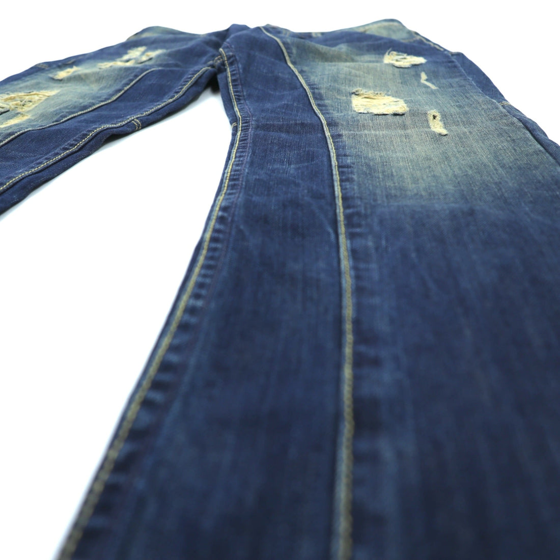 DSQUARED2 Distressed Denim Jeans Size 34/34 Made in Italy Destroyed Ripped Red Tag Fly