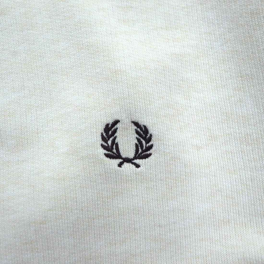 FRED PERRY Double V-Gusset Sweatshirt White Distressed One-point Logo M9315