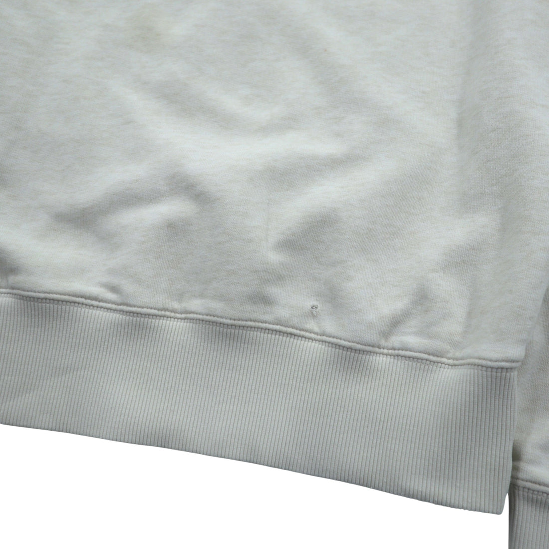 FRED PERRY Double V-Gusset Sweatshirt White Distressed One-point Logo M9315