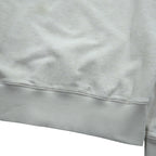 FRED PERRY 両V スウェット トレーナー S ホワイト ダメージ加工 ワンポイントロゴ M9315