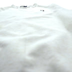 FRED PERRY 両V スウェット トレーナー S ホワイト ダメージ加工 ワンポイントロゴ M9315