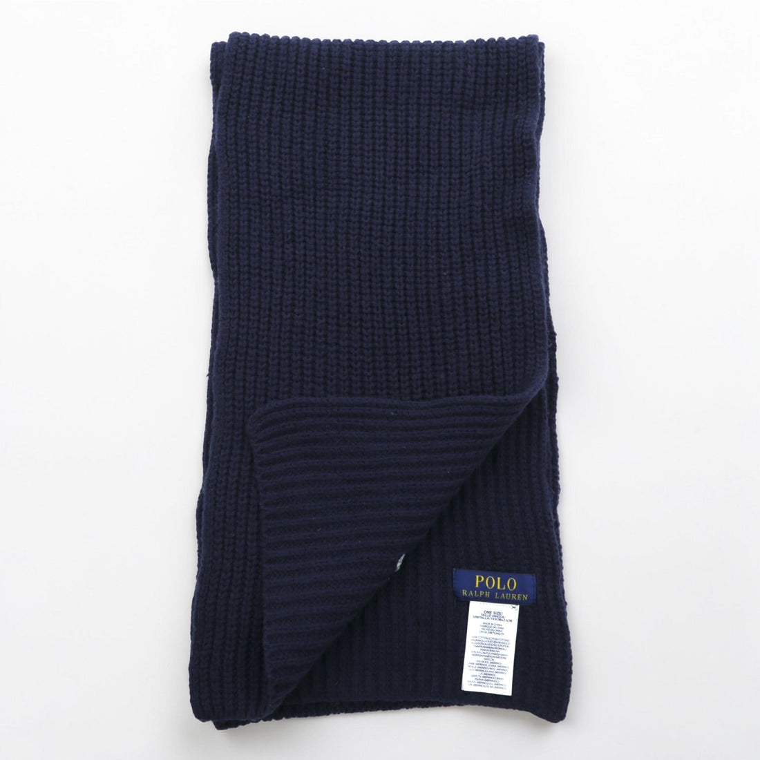 Polo Ralph Lauren Polo Bear Scarf Navy Rib Knit Tuxedo