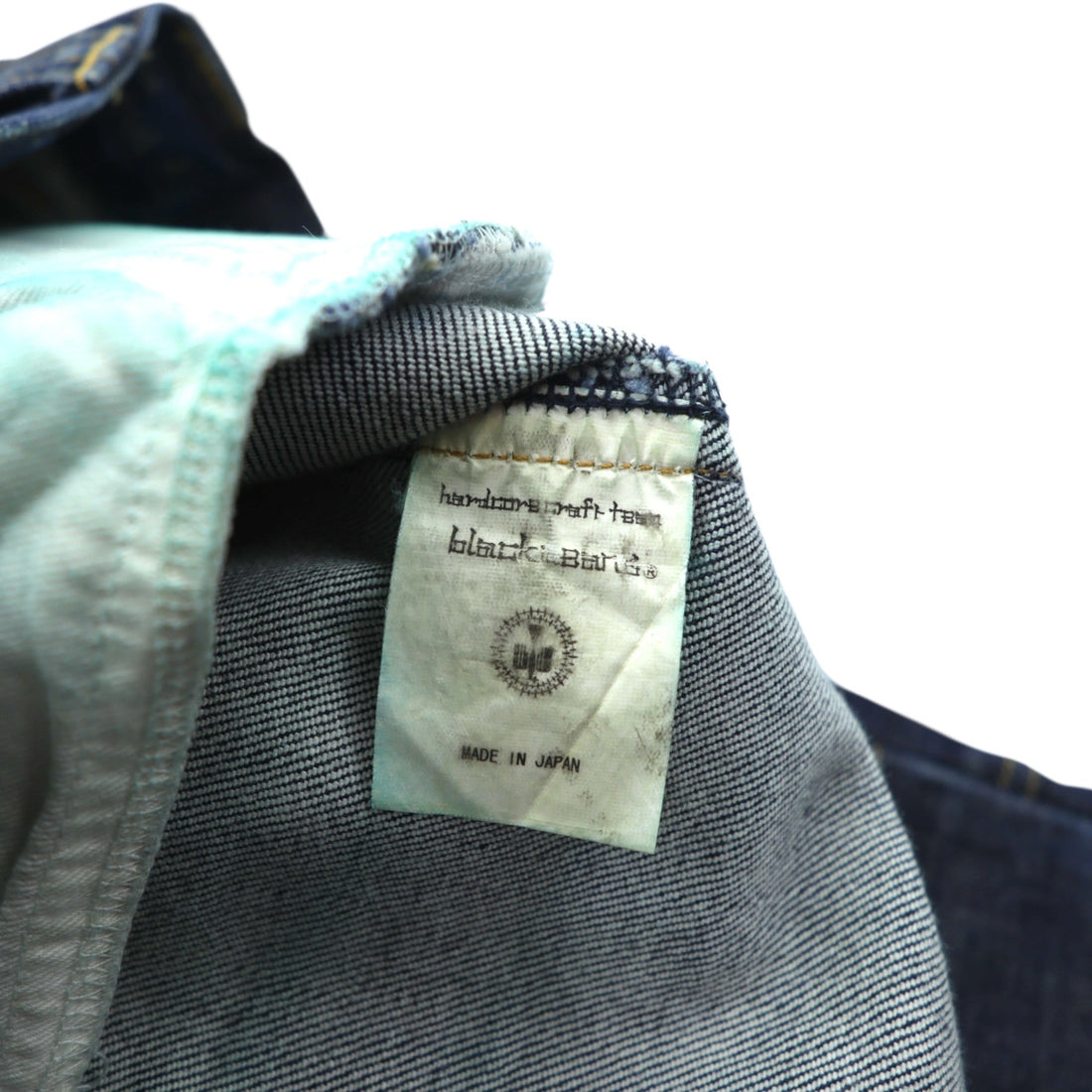 blackmeans Gold Zip Slim Denim Pants Jeans M Indigo Stretch Made in Japan