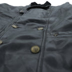 T. SHEALING 80年代 イタリア製 ユーロヴィンテージ ショールカラー ムートンコート L ブラック 裏ボア シアリング