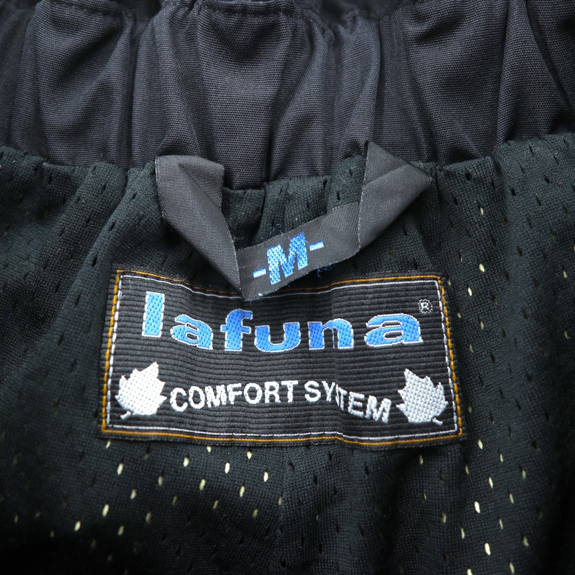 Lafuma 90年代 ゴアテックス GORE-TEX アウトドア オーバーパンツ M ブラック 防水 ドローコード ハンガリー製
