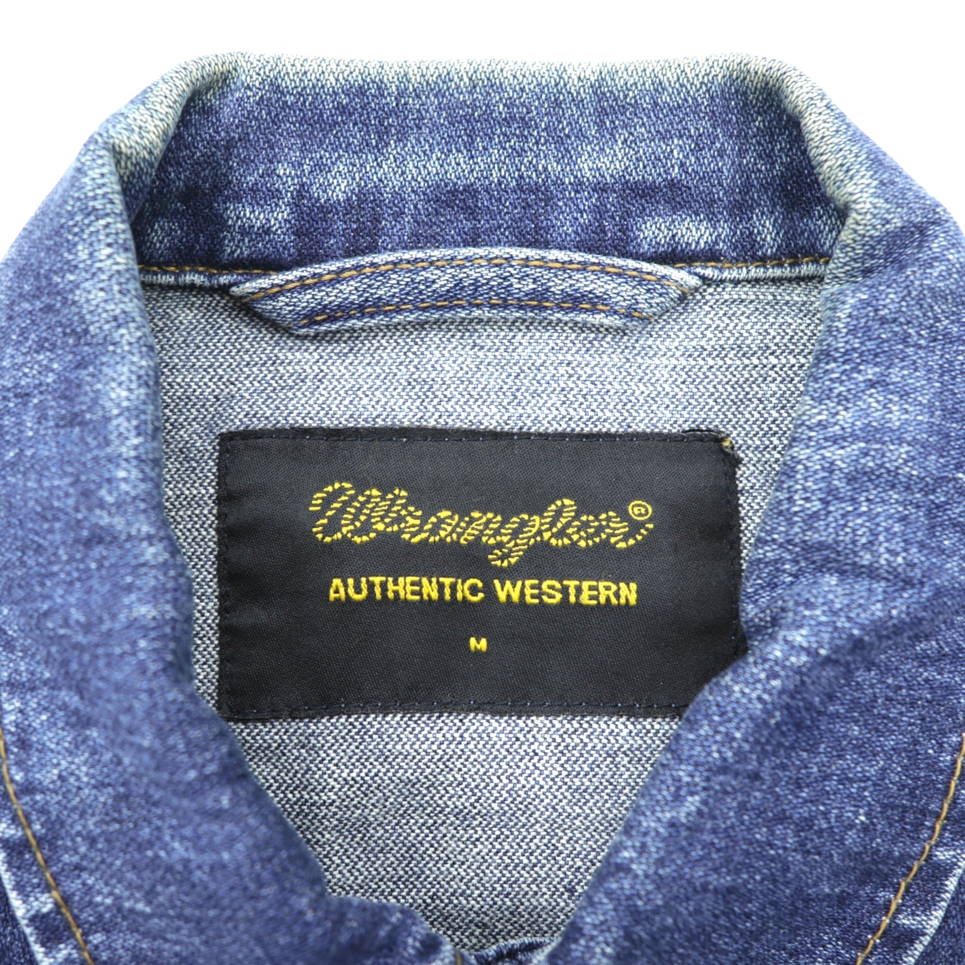 Wrangler 90年代 デニムジャケット Gジャン M インディゴ AUTHENTIC WESTERN 4ポケット
