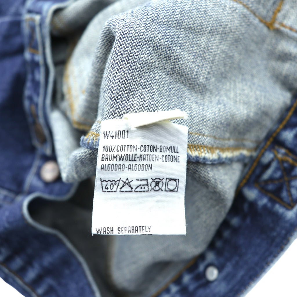 Wrangler 90年代 デニムジャケット Gジャン M インディゴ AUTHENTIC WESTERN 4ポケット