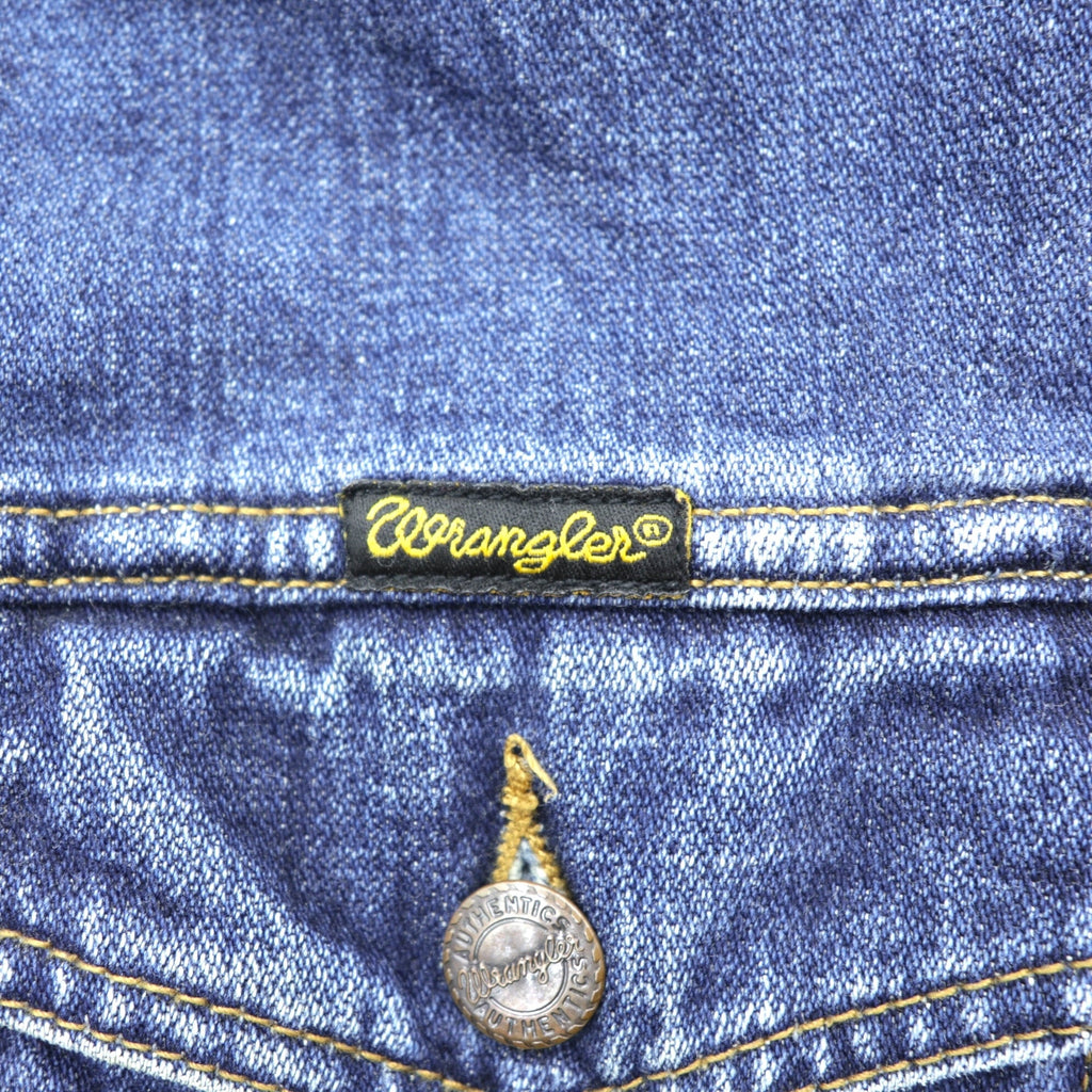 Wrangler 90年代 デニムジャケット Gジャン M インディゴ AUTHENTIC WESTERN 4ポケット