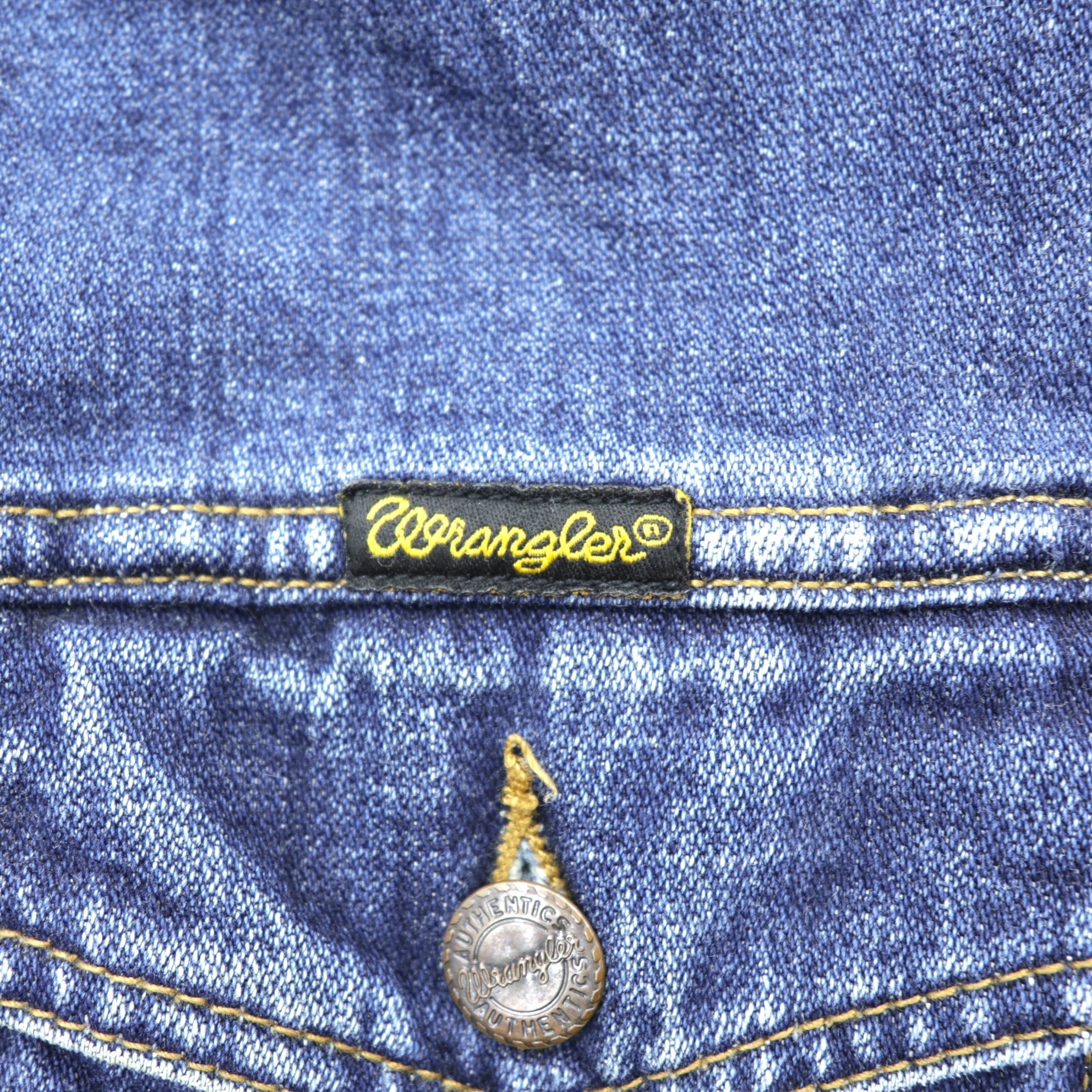 Wrangler 90年代 デニムジャケット Gジャン M インディゴ AUTHENTIC WESTERN 4ポケット