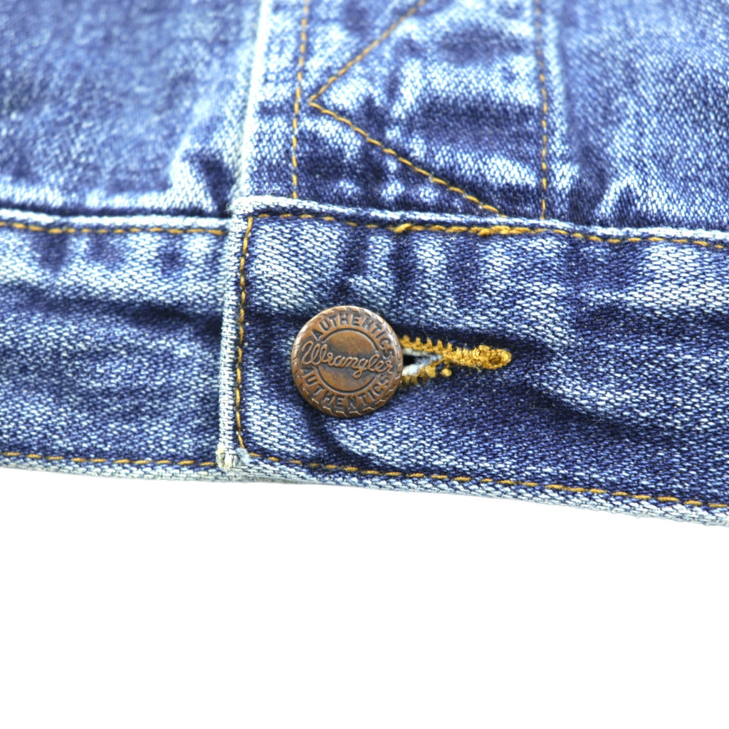 Wrangler 90年代 デニムジャケット Gジャン M インディゴ AUTHENTIC WESTERN 4ポケット