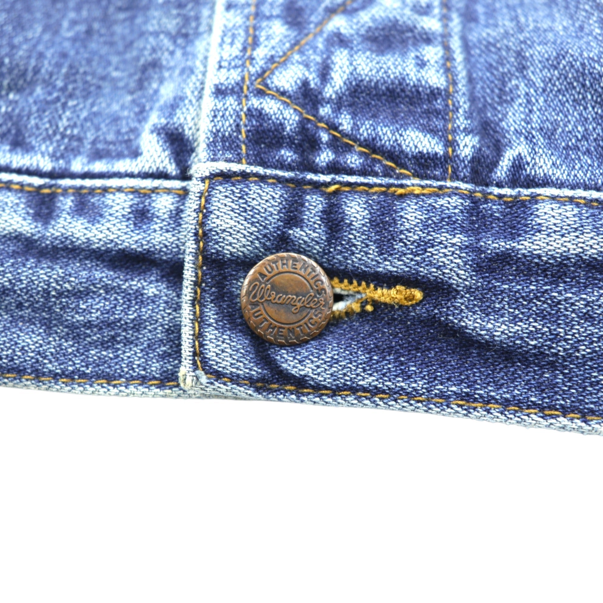 Wrangler 90年代 デニムジャケット Gジャン M インディゴ AUTHENTIC WESTERN 4ポケット