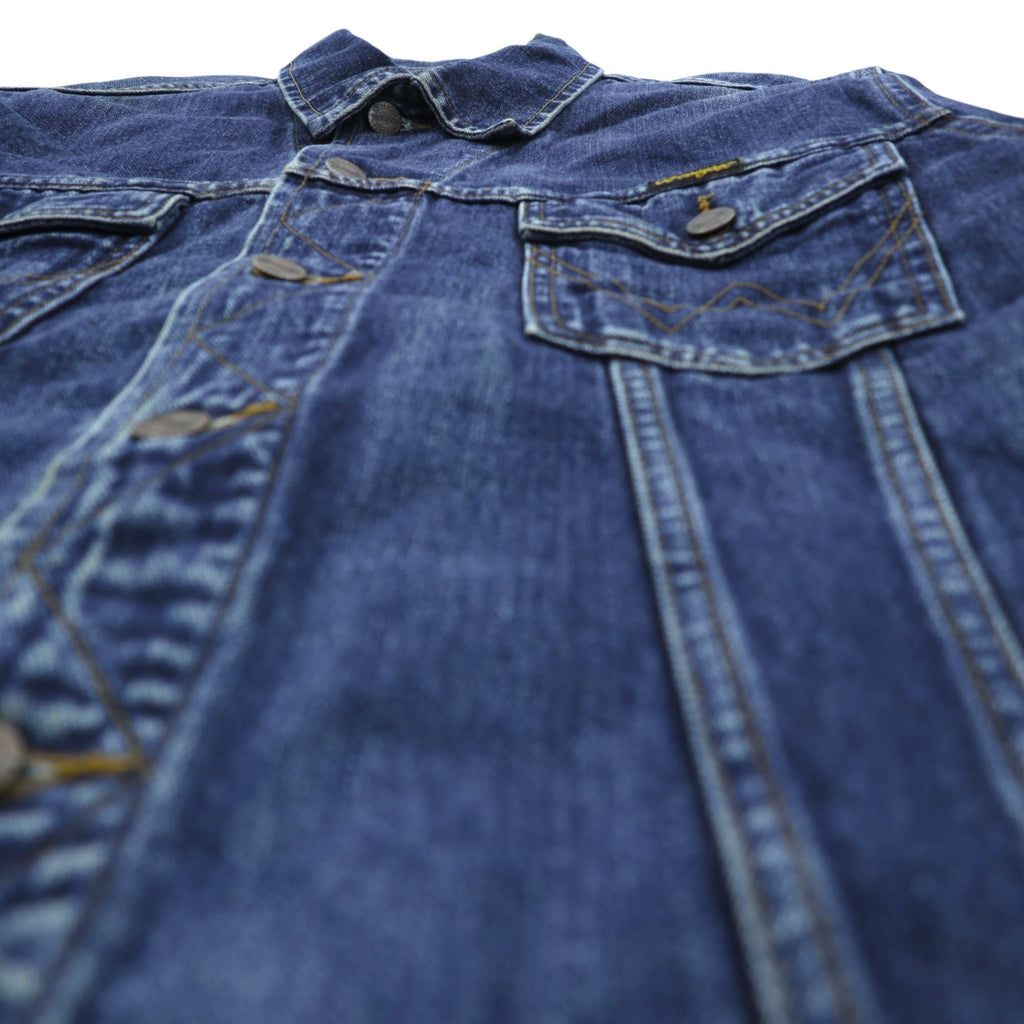 Wrangler 90年代 デニムジャケット Gジャン M インディゴ AUTHENTIC WESTERN 4ポケット