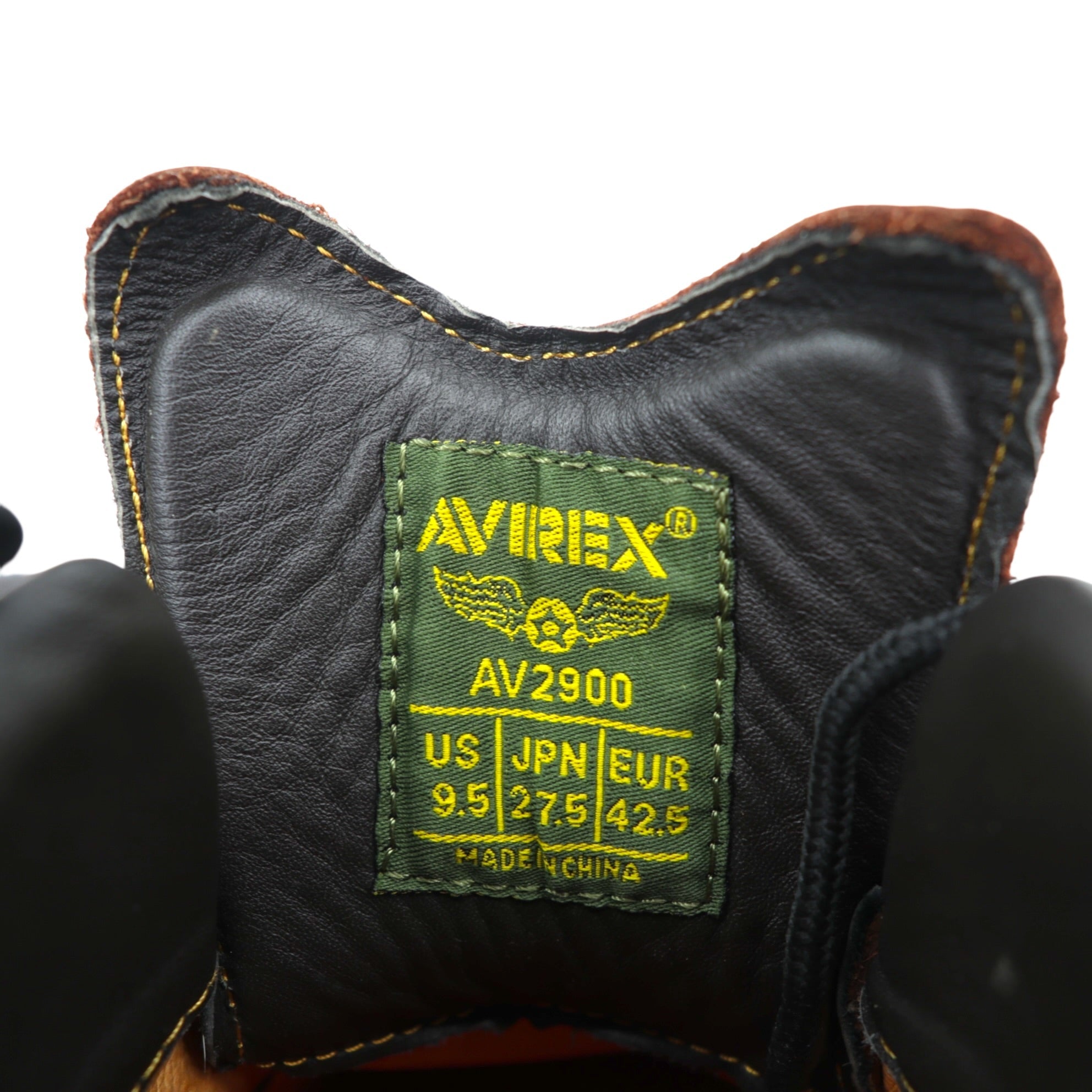 AVIREX マウンテンブーツ レースアップブーツ 27.5cm ブラウン レザー WILD CAT AV2900