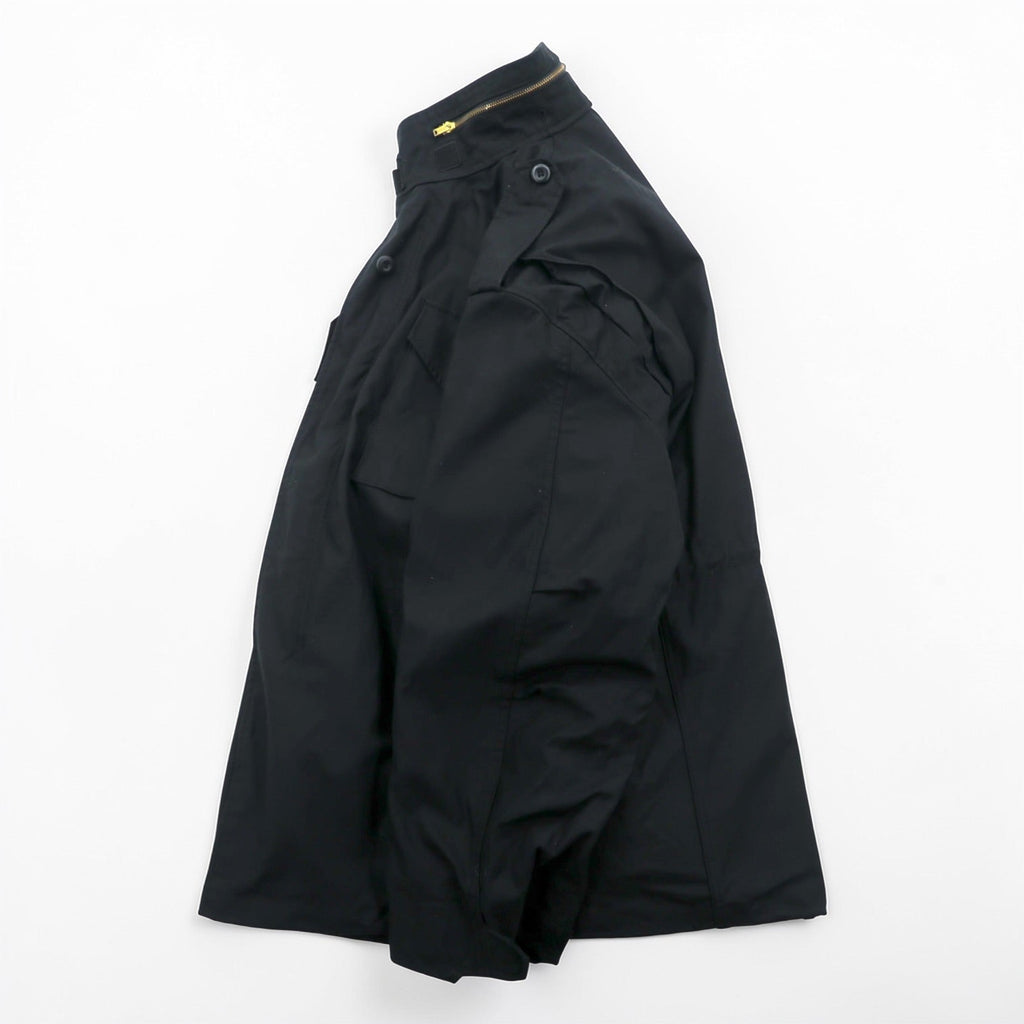 ALPHA INDUSTRIES, INC. USA製 M-65 フィールドジャケット ミリタリージャケット L ブラック ドローコード エポレット 8415-01-099-7838 US ARMY 米軍