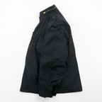 ALPHA INDUSTRIES, INC. USA製 M-65 フィールドジャケット ミリタリージャケット L ブラック ドローコード エポレット 8415-01-099-7838 US ARMY 米軍